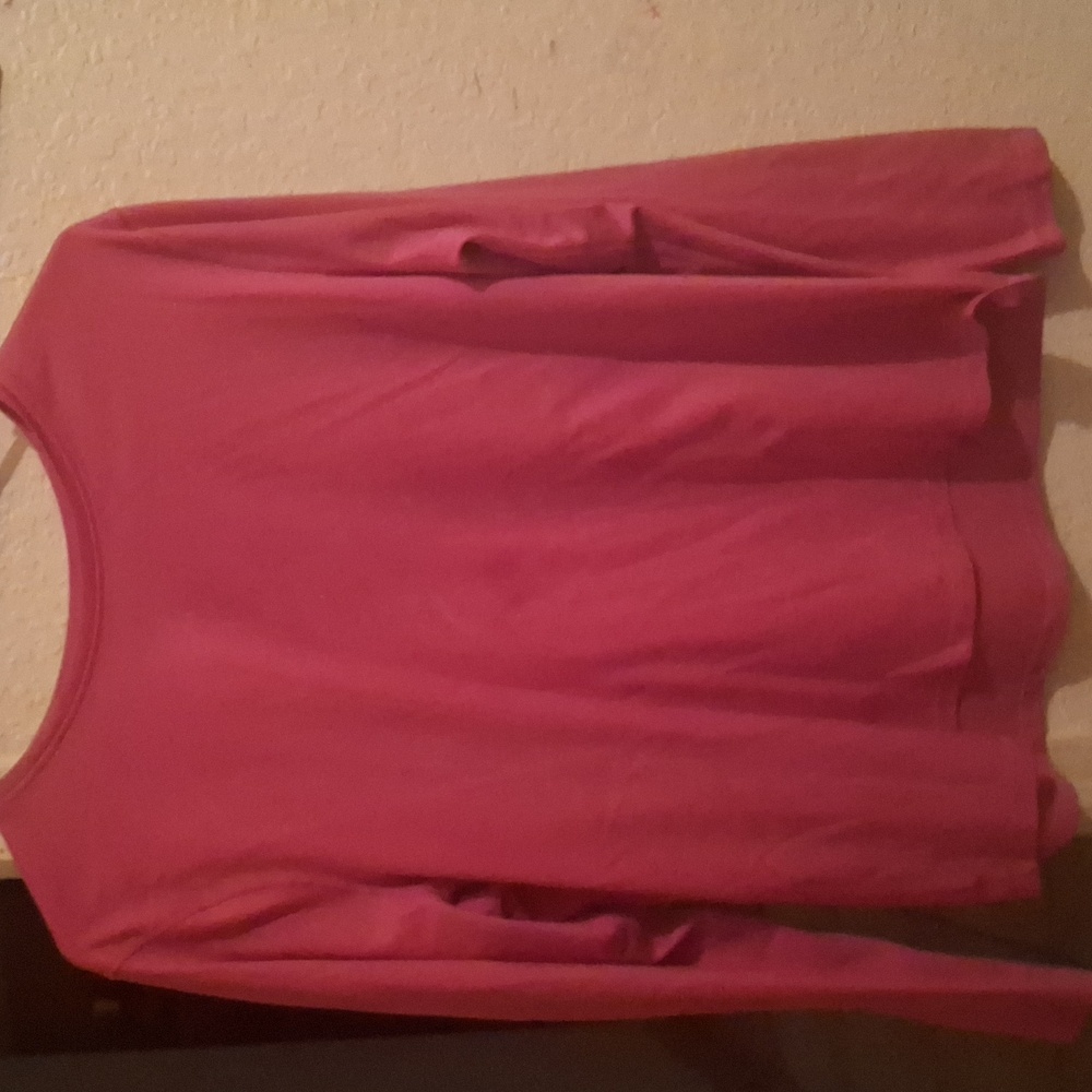 A pink long sleeve